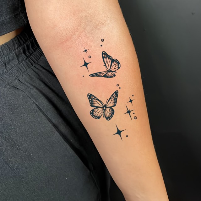 Začasna vodoodporna tatto nalepka z motivom metulja