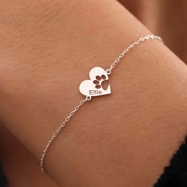 Personalizirana zapestnica nerjaveče jeklo 316 L s tačko 