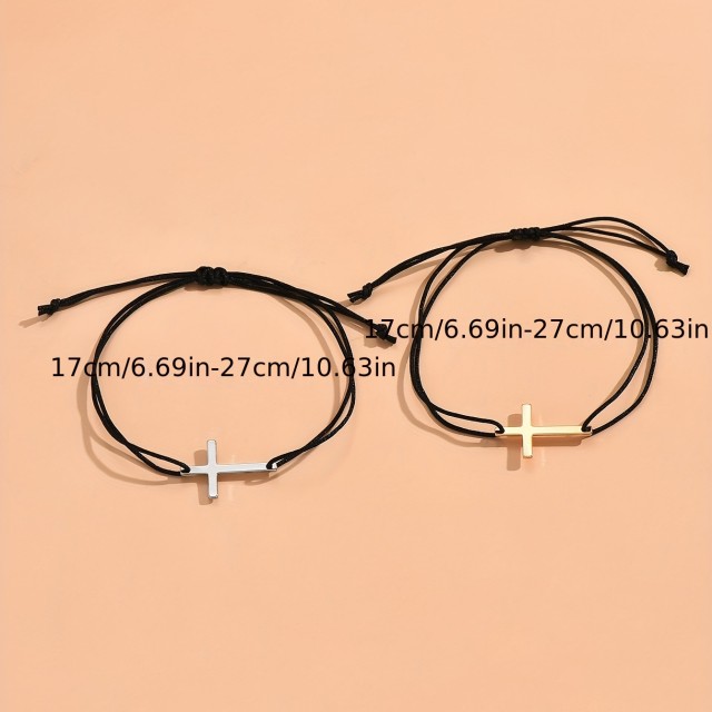 Komplet 2 zapestnic s križem ZANJO & ZANJ