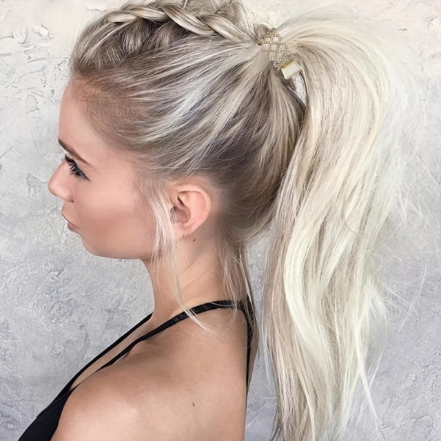 Komplet 3 zlatih sponk za visok čop – zvezdice, mreža in kristalčki