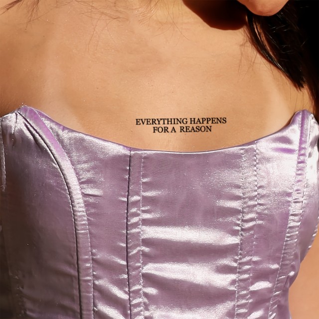 Komplet tattoo nalepk EVERYTHING HAPPENS FOR A REASON
