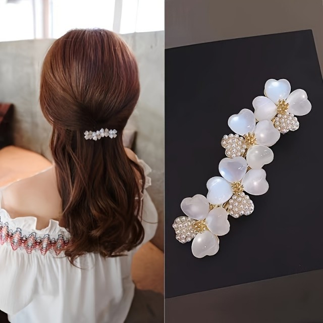 Čudovita okrasna sponka za lase štiriperesne deteljice