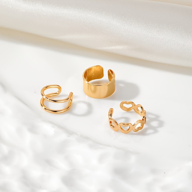 3-delni set uhanov (ear cuff) – brez potrebe po luknjicah