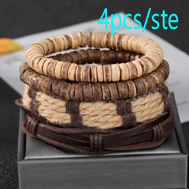 4 delni komplet moških zapestnic