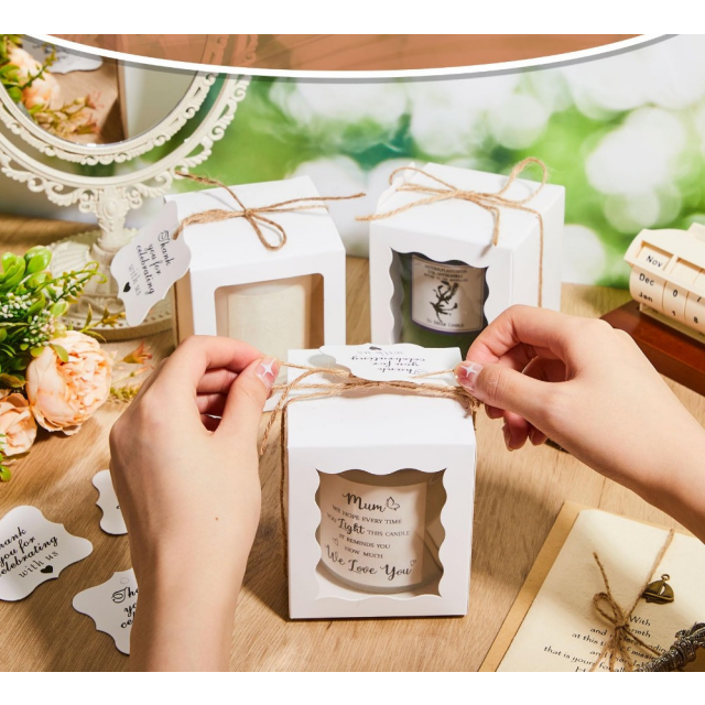 Zložljiva kartonska škatlica za sveče ali mila