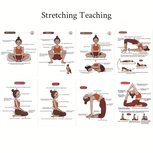 Vodnik po jogi, Kartice za osnovne joga položaje 