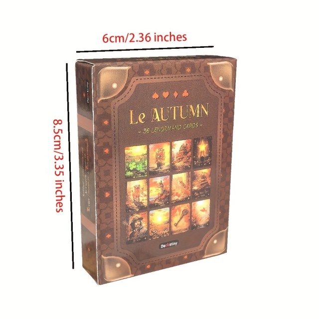 Komplet jesenskih Lenormand kart za prosti čas