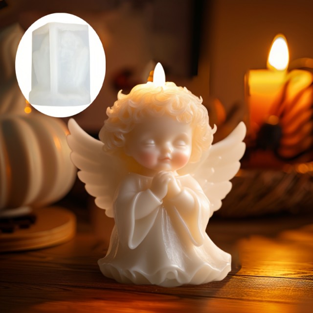 Model za sveče v obliki angela s krili