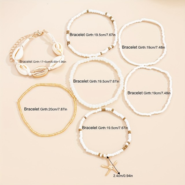 14 delni set zapestnic z morskimi motivi