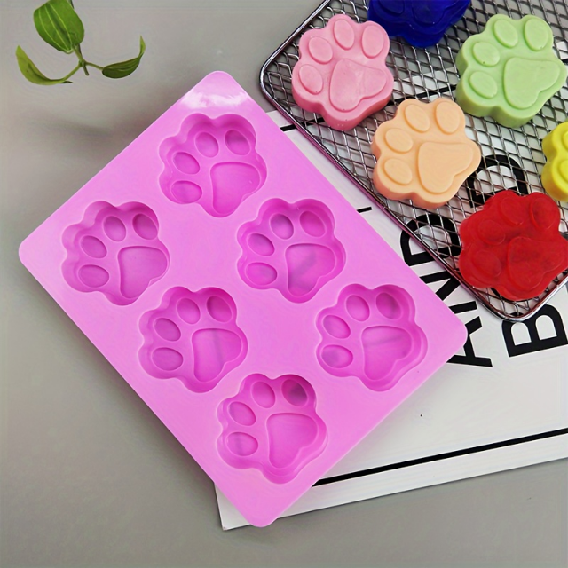 Silikonski kalup s 6 tačkami za izdelavo mila/sveč