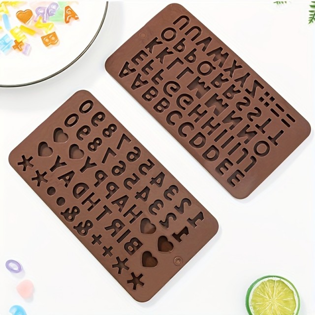 Komplet 2 silikonskih modelov s črkami in številkami