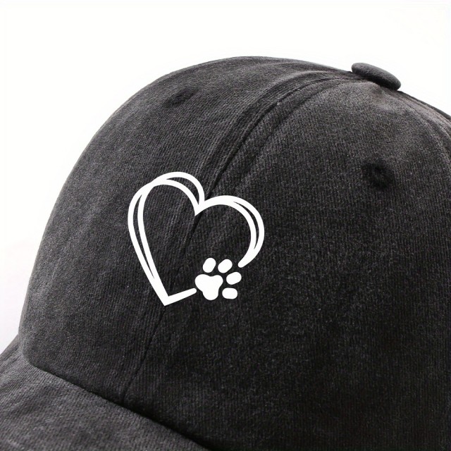 Prisrčna kapa s šiltom s tačko in srcem 2 barvi