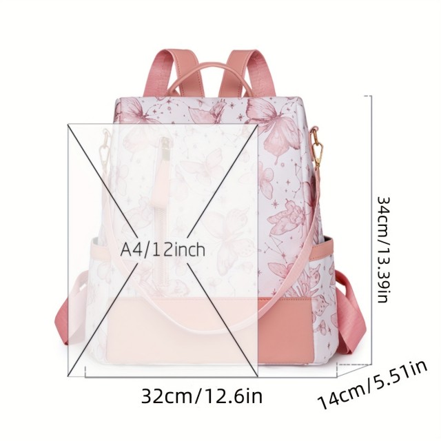 Roza nahrbtnik z metulji 