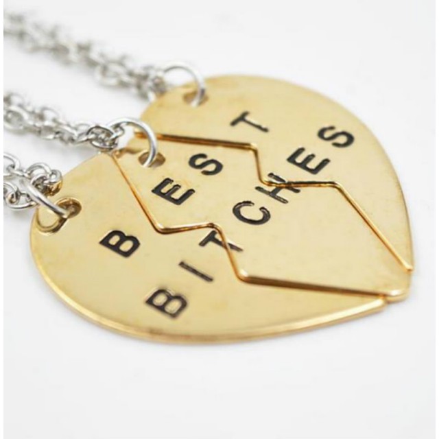 Tridelna verižica zlata BEST BITCHES