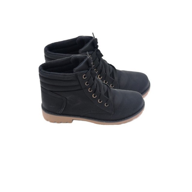 Trendni gležnarji modni črni YD-10 BLACK