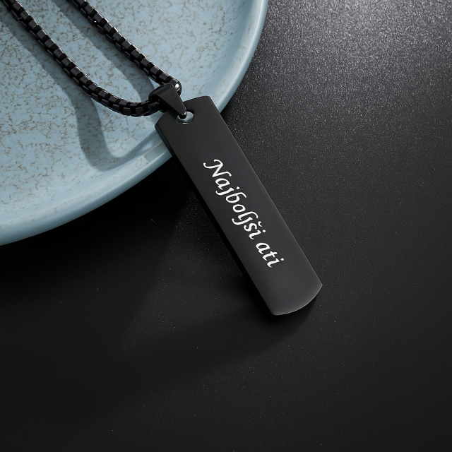 Personalizirana moška verižica z gravuro po želji