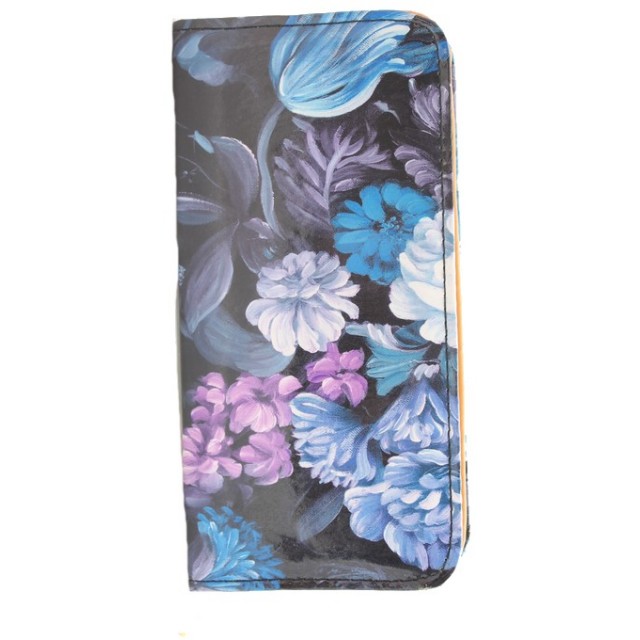 Denarnica modna Flower modra