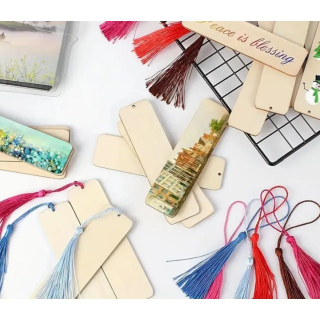 5 Kosov lesenih praznih zaznamkov za branje knjige