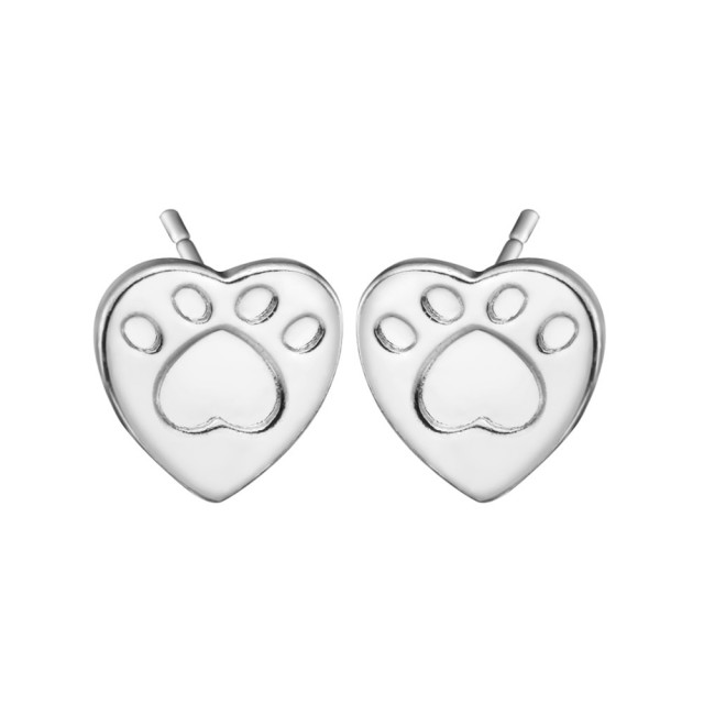 Uhani TAČKA SRČEK 2 barvi