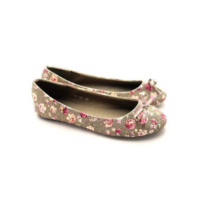 Balerinke cvetlične olivno zelene ZB-2A KHAKI