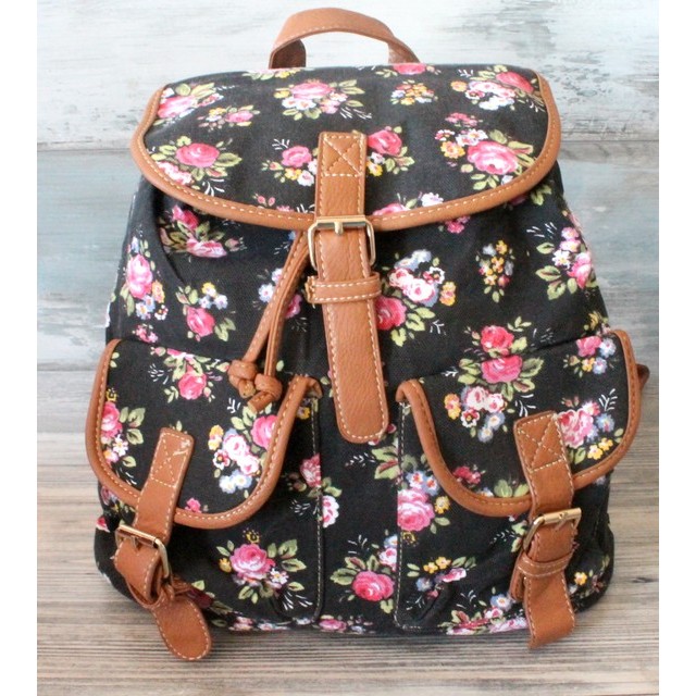 Nahrbtnik rožice črn hit 