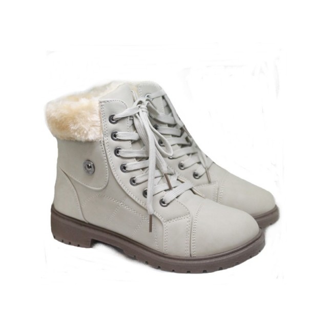 Gležnarji bež z mucko 7013 BEIGE