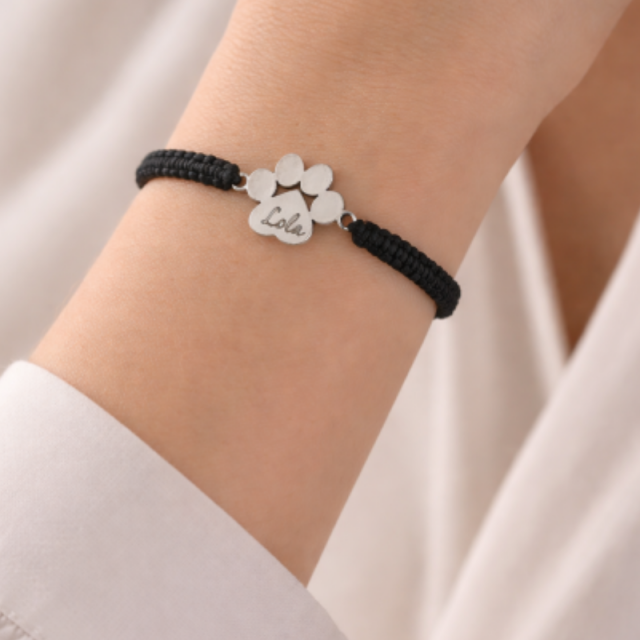 Personalizirana zapestnica s tačko IME LJUBLJENČKA