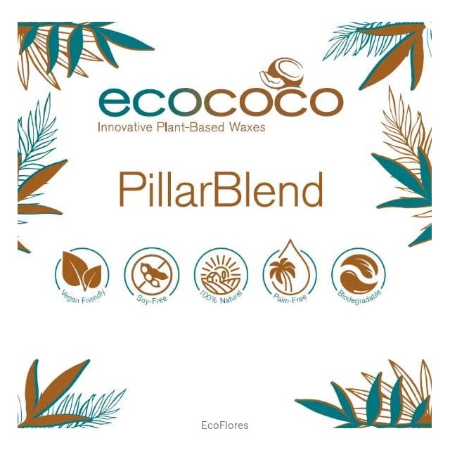 Kokosov vosek za sveče – za prostostoječe, vlite in masažne sveče 1kg