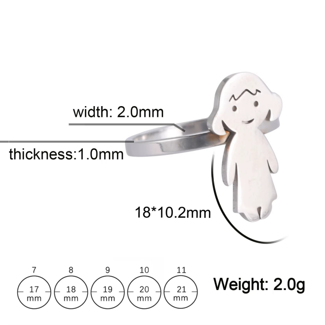 Personaliziran prstan v srebrni barvi z gravuro po vaših željah