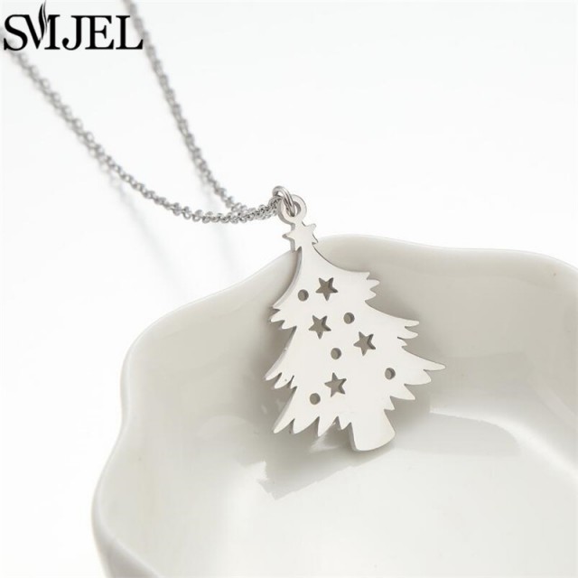 Verižica iz nerjavečega jekla, božična smreka