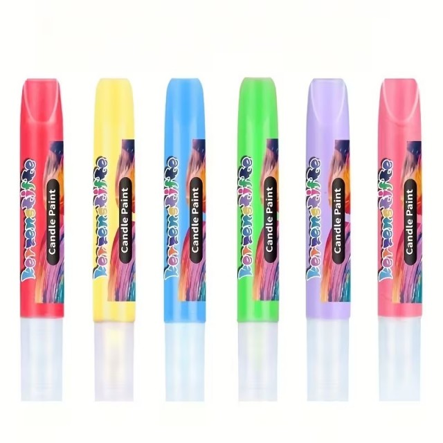 Set 6 barvnih svinčnikov za sveče, risanje po svečah SET A 