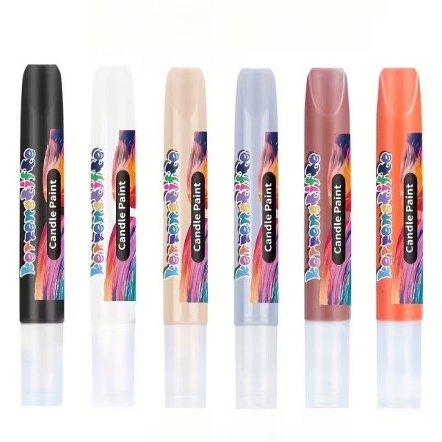 Set 6 barvnih svinčnikov za sveče, risanje po svečah SET B