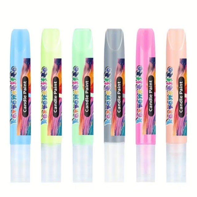 Set 6 barvnih svinčnikov za sveče, risanje po svečah SET C