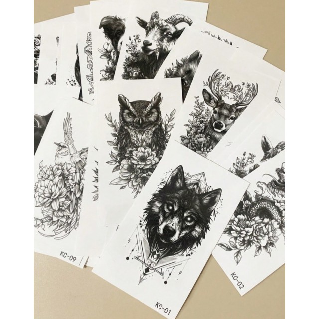 Set 30 manjših tatujev za moške KC-01