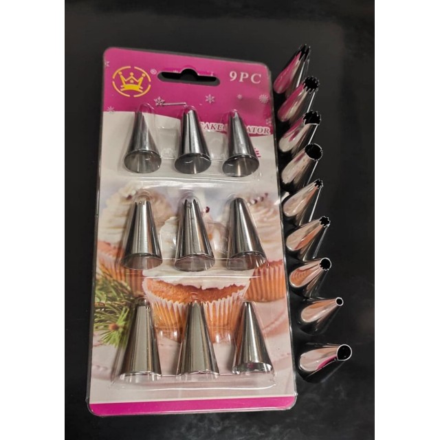 Komplet z 9 nastavki za dekoracijo svečk