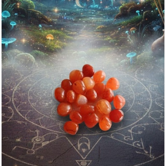 100% naravni brušen poliran KARNEOL 100g