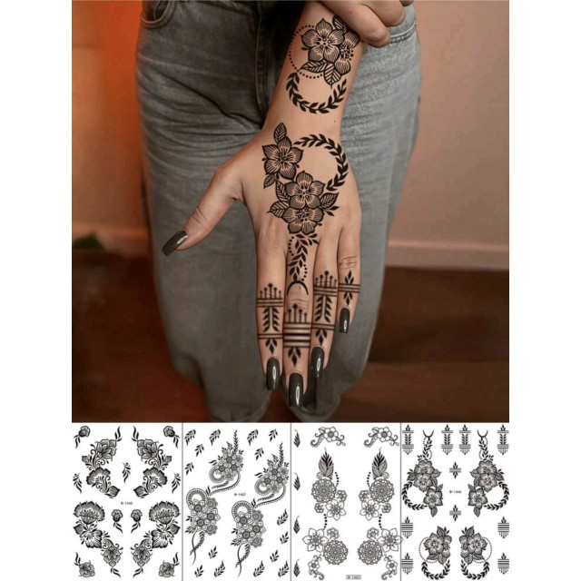 Komplet 4 začasnih tattoo nalepk 