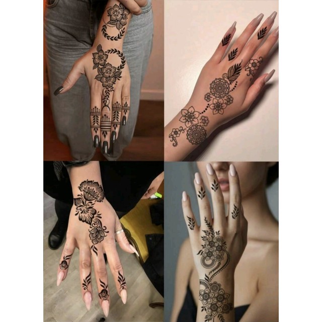 Komplet 4 začasnih tattoo nalepk 
