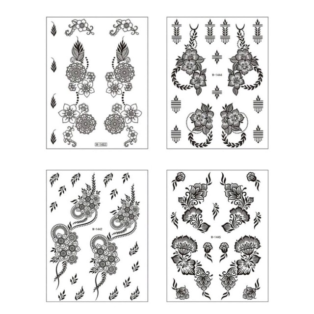 Komplet 4 začasnih tattoo nalepk 