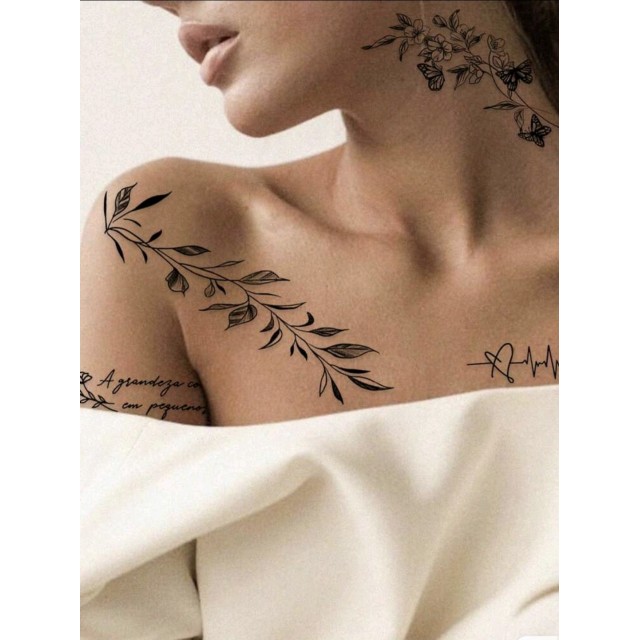 Komplet 3 večjih začasnih tattoo nalepk 