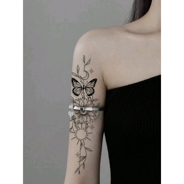 Komplet 3 večjih začasnih tattoo nalepk 