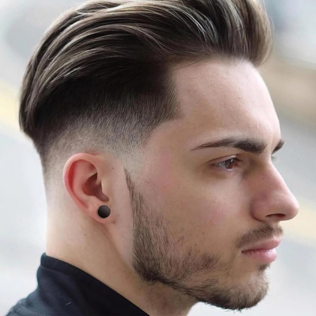 Uhani moški nerjaveče jeklo 2 barvi