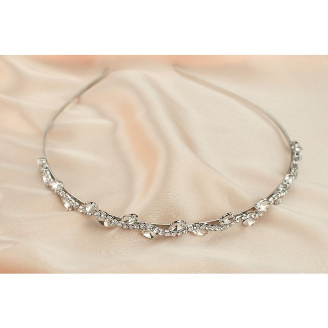 Poročni obroč za lase srebrne barve o81