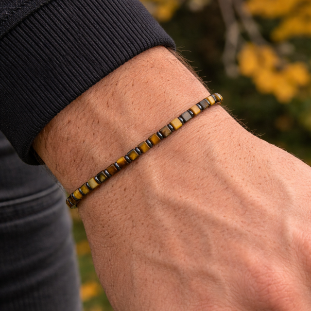 Moška zdravilna zapestnica TIGROVO OKO 