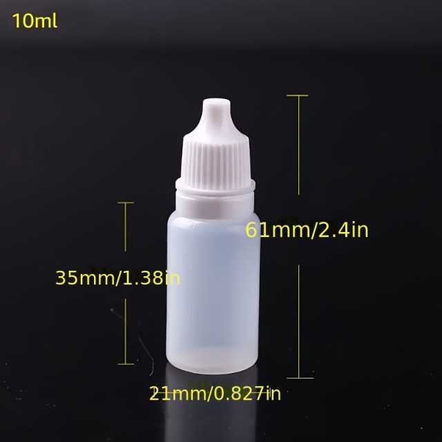 Plastična steklenica s kapalko 5 kosov 