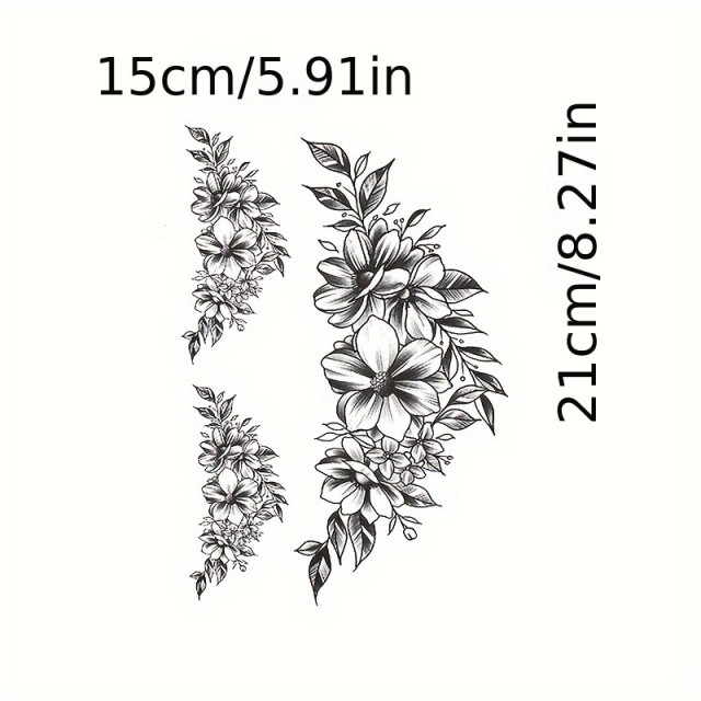 Komplet 3 začasnih tetovaž vodoodporne