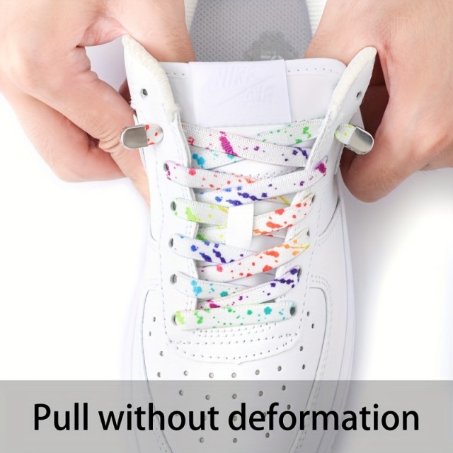 Elastične športne vezalke z barvnim potiskom – 100–105 cm