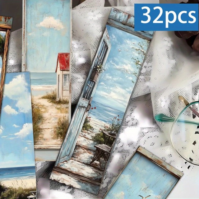 Komplet 32 vintage navtičnih knjižnih kazal