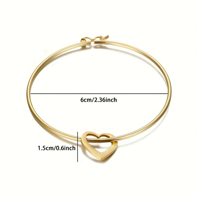 Personalizirana zapestnica s srci in gravurami po želji