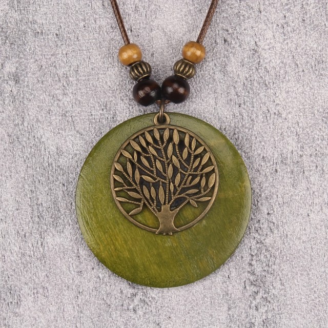 Vintage Bohemska Ogrlica Drevo Življenja 3 barve
